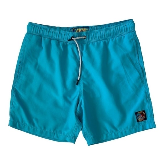♥️SURF Society♥️Blue swim Trunks Size Med - Picture 1 of 9